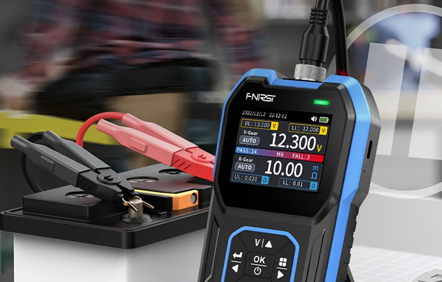 Tester Service Fnirsi HRM-10 för mätning av intern resistans och batterispänning / ackumulator