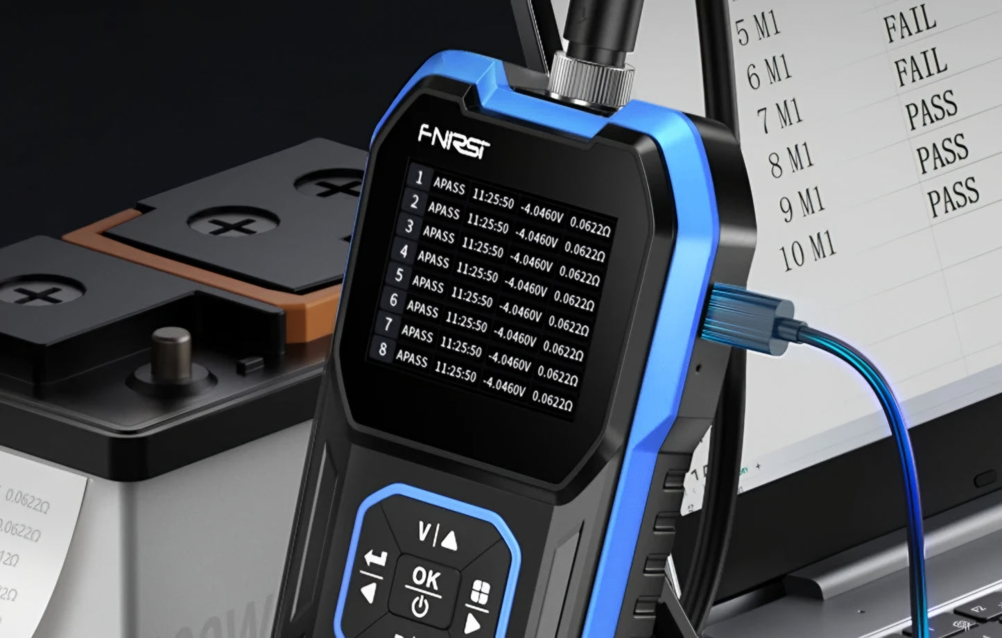 Tester Service Fnirsi HRM-10 för mätning av intern resistans och batterispänning / ackumulator