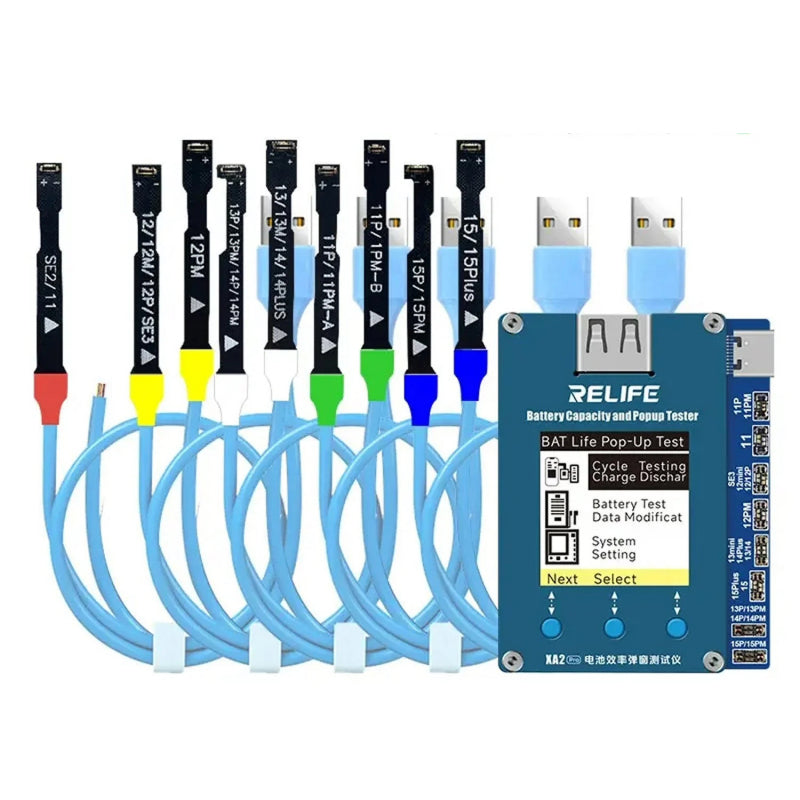Tester Service Relife XA2 Pro för Apple iPhone 11 - 15 Series Batteri