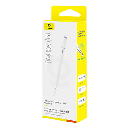 Touch Pen Baseus Smooth Writing 3 Magnetic 3in1 Series, Passiv version, Vit P80080804213-00