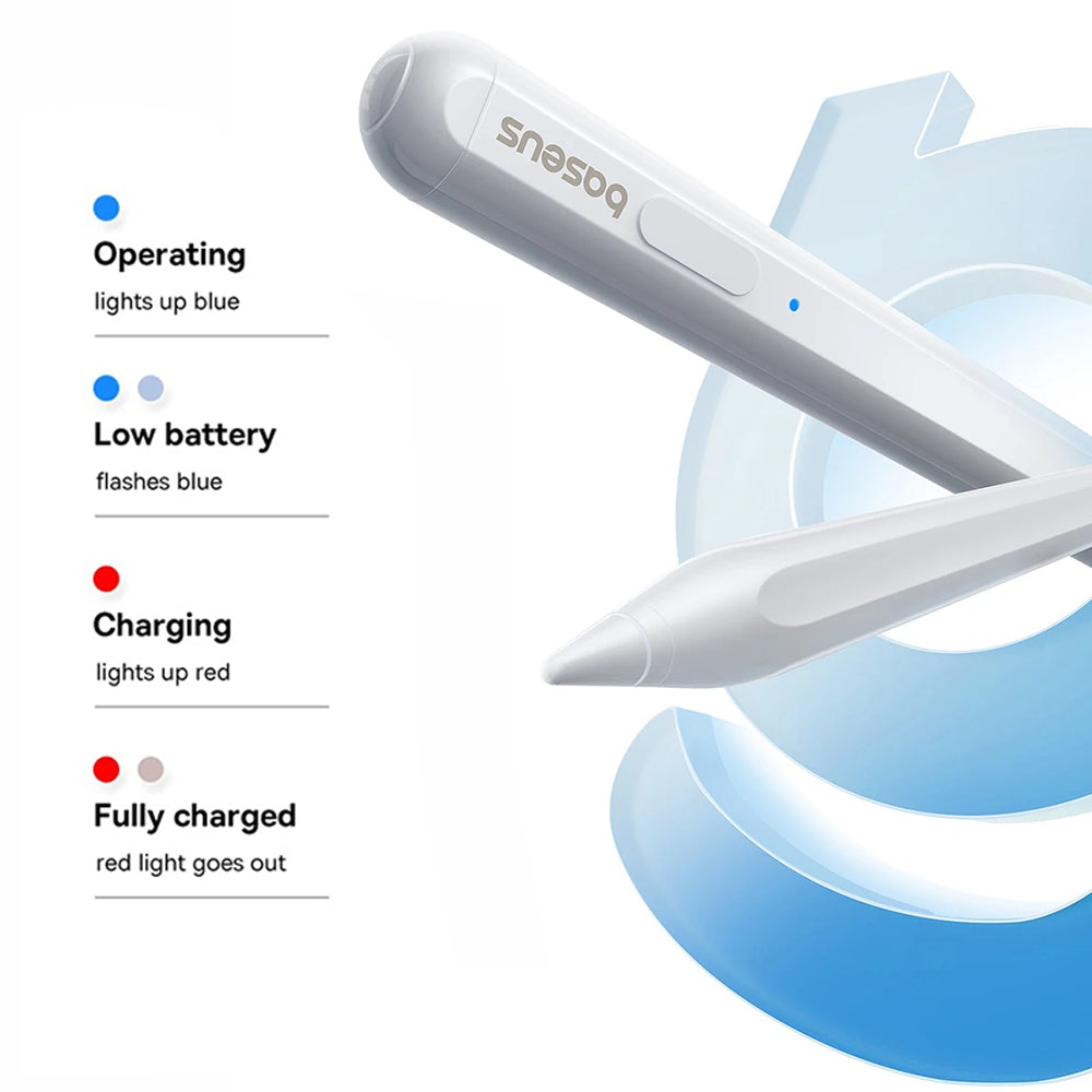 Touch Pen Baseus Smooth Writing 2 Series för Apple iPad, Aktiv Trådlös Version, Vit P80015802213-03