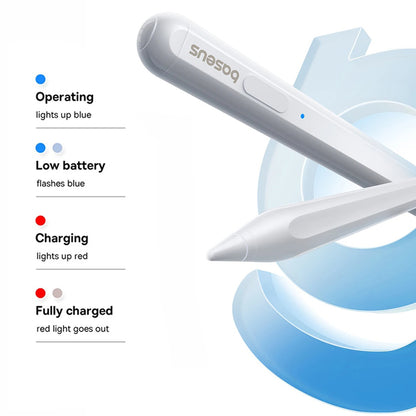 Touch Pen Baseus Smooth Writing 2 Series för Apple iPad, Aktiv Trådlös Version, Vit P80015802213-03