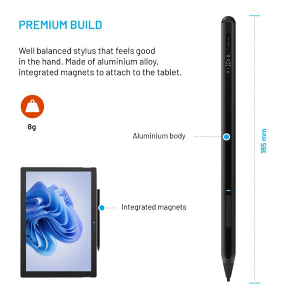 Touch Pen Fixed Graphite Active för enheter med MPP-stöd, Svart