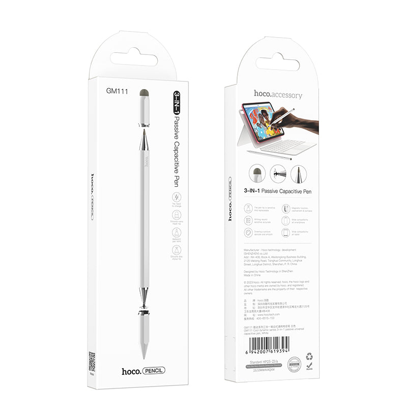 Touch Pen HOCO GM111 3i1, Vit