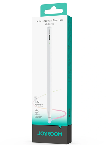 Touch Pen Joyroom JR-X15 Pro för Apple iPad, Aktiv version, Vit