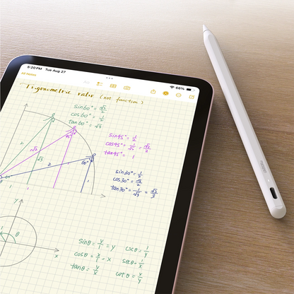 Touch Pen Metapen A8 för Apple iPad, Aktiv version, Vit ME-APP152