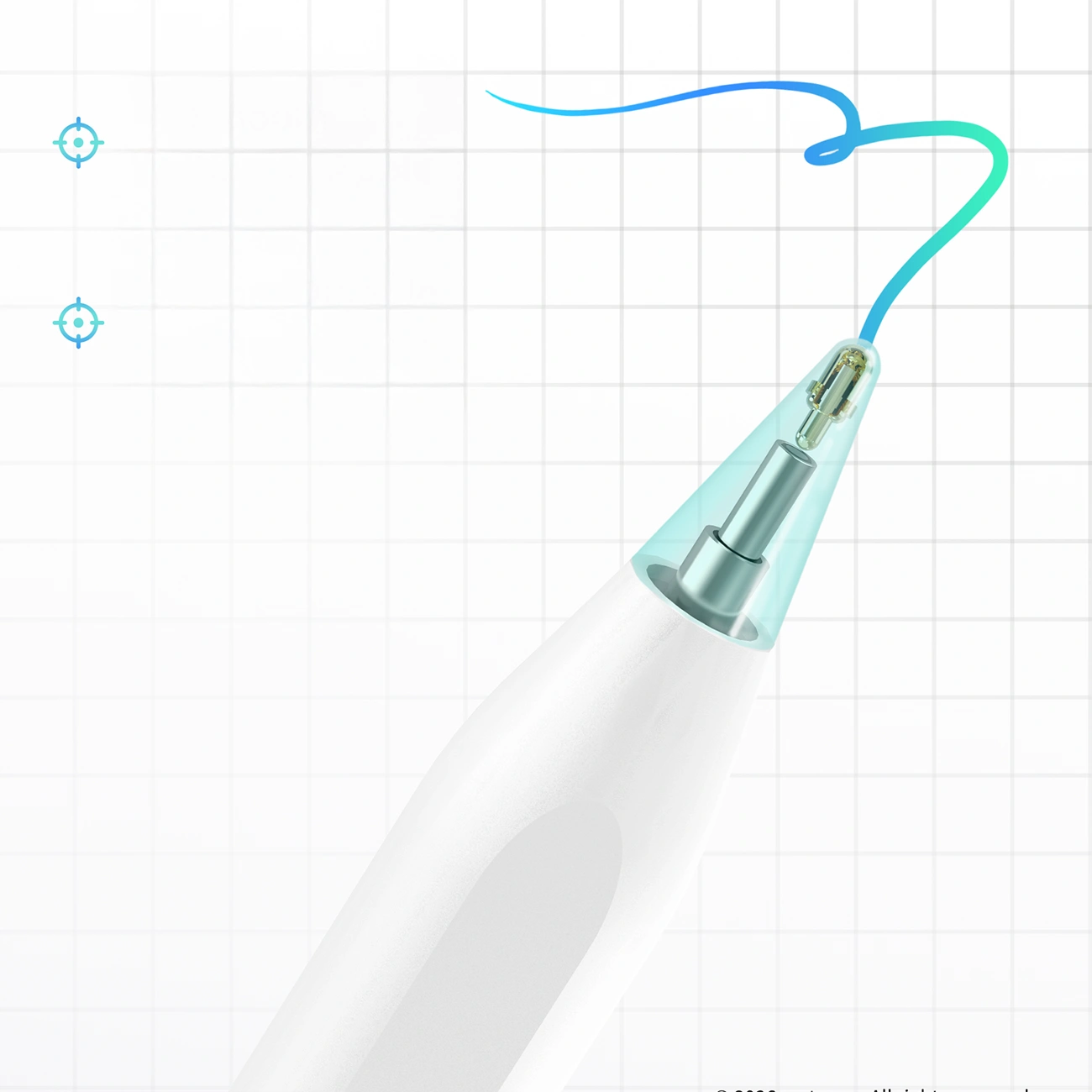 Touch Pen Metapen A8 för Apple iPad, Aktiv version, Vit ME-APP152
