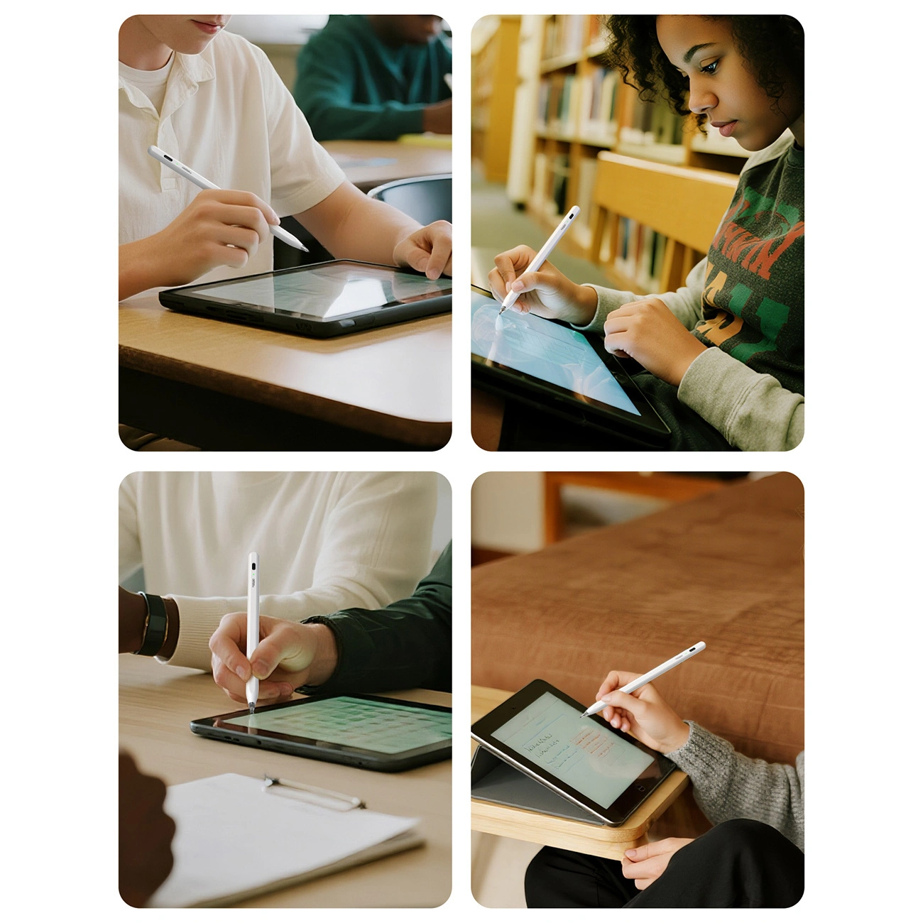 Touch Pen Metapen Air8 Pro för Apple iPad, Aktiv Version, Vit ME-APP172