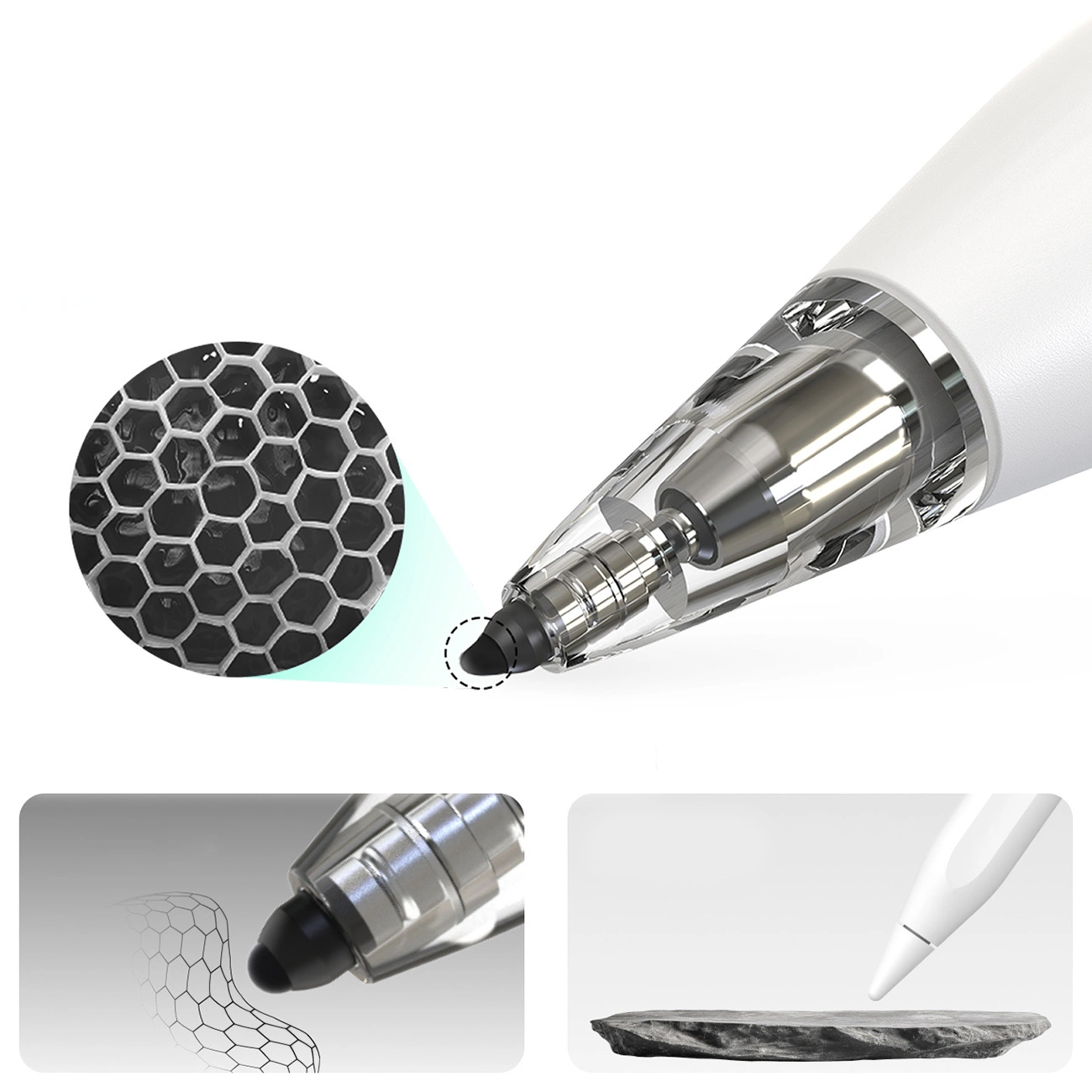 Touch Pen Metapen Air8 Pro för Apple iPad, Aktiv Version, Vit ME-APP172