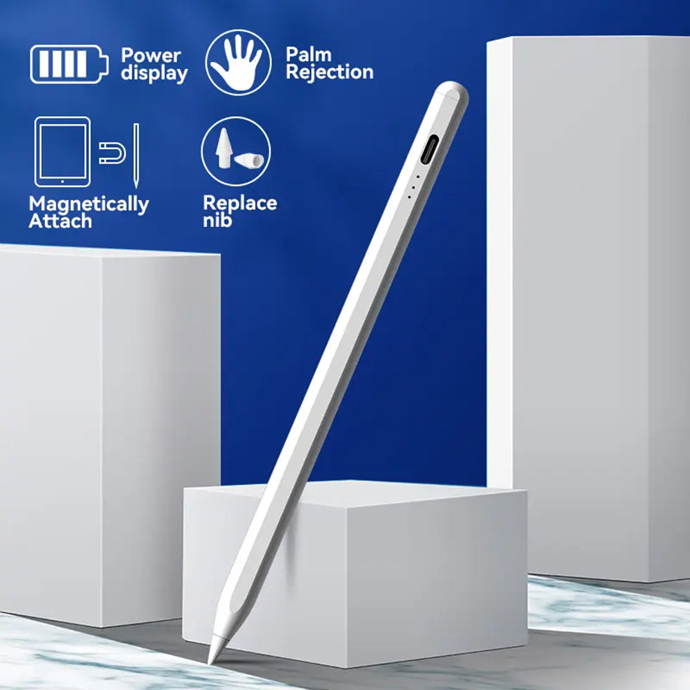Touch Pen Techsuit JA04 för Apple iPad, Aktiv Version, Vit