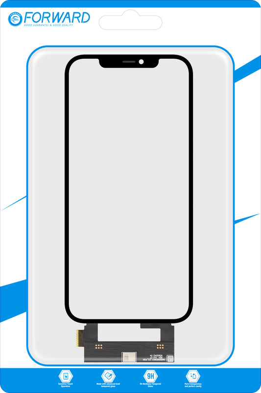 Touchscreen Forward Guard OCA för Apple iPhone 12 Pro Max, Svart