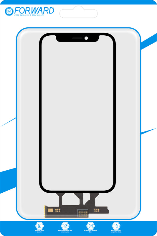 Touchscreen Forward Guard OCA för Apple iPhone 12 mini, Svart