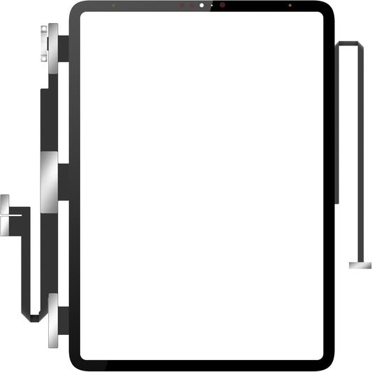 Touchscreen Forward Guard OCA för Apple iPad Pro 11 (2020), Svart