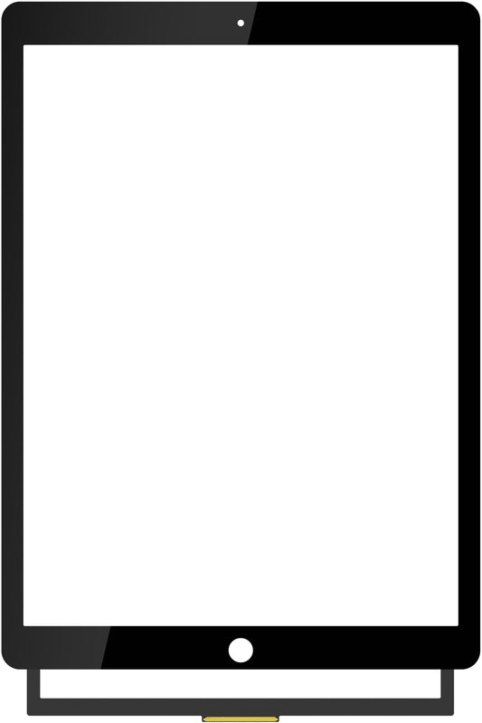Touchscreen Forward Guard OCA för Apple iPad Pro 12.9 (2017), Svart