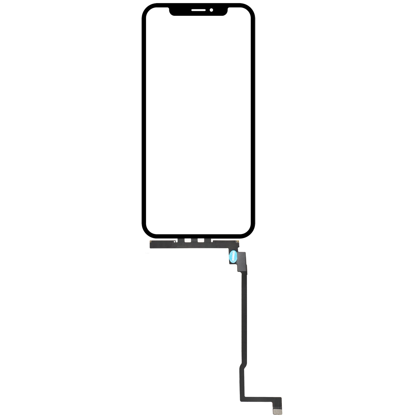 Touchscreen Forward Guard OCA för Apple iPhone 11 Pro Max, IC-version, Svart