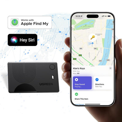 UGREEN SmartTag Smart Finder Slim 3 CM921 för iOS-serien, svart