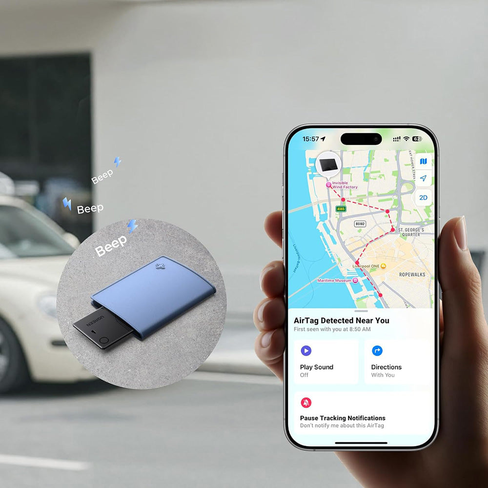 UGREEN SmartTag Smart Finder Slim 3 CM921 för iOS-serien, svart