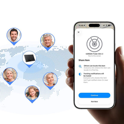 UGREEN SmartTag Smart Finder Slim 3 CM921 för iOS-serien, svart