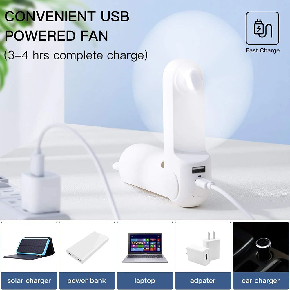 Bärbar fläkt JisuLife Life8 Plus F8X, Grön