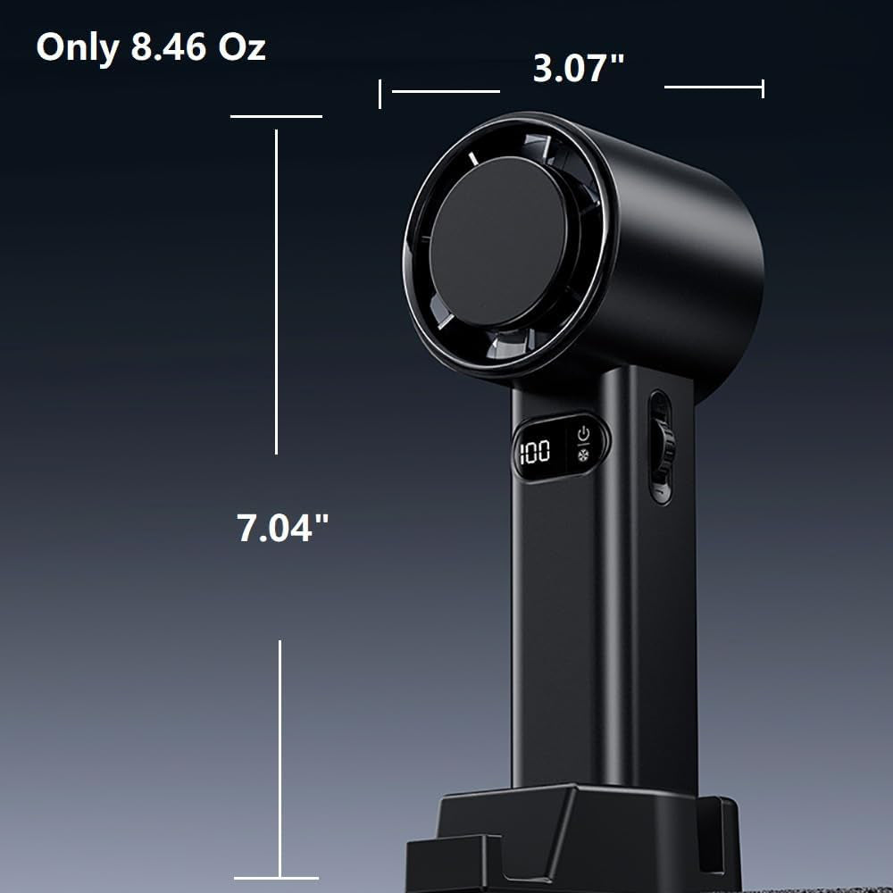 Bärbar fläkt Techsuit F83, grå