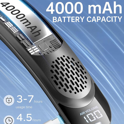 Bärbar fläkt Techsuit S8, vit
