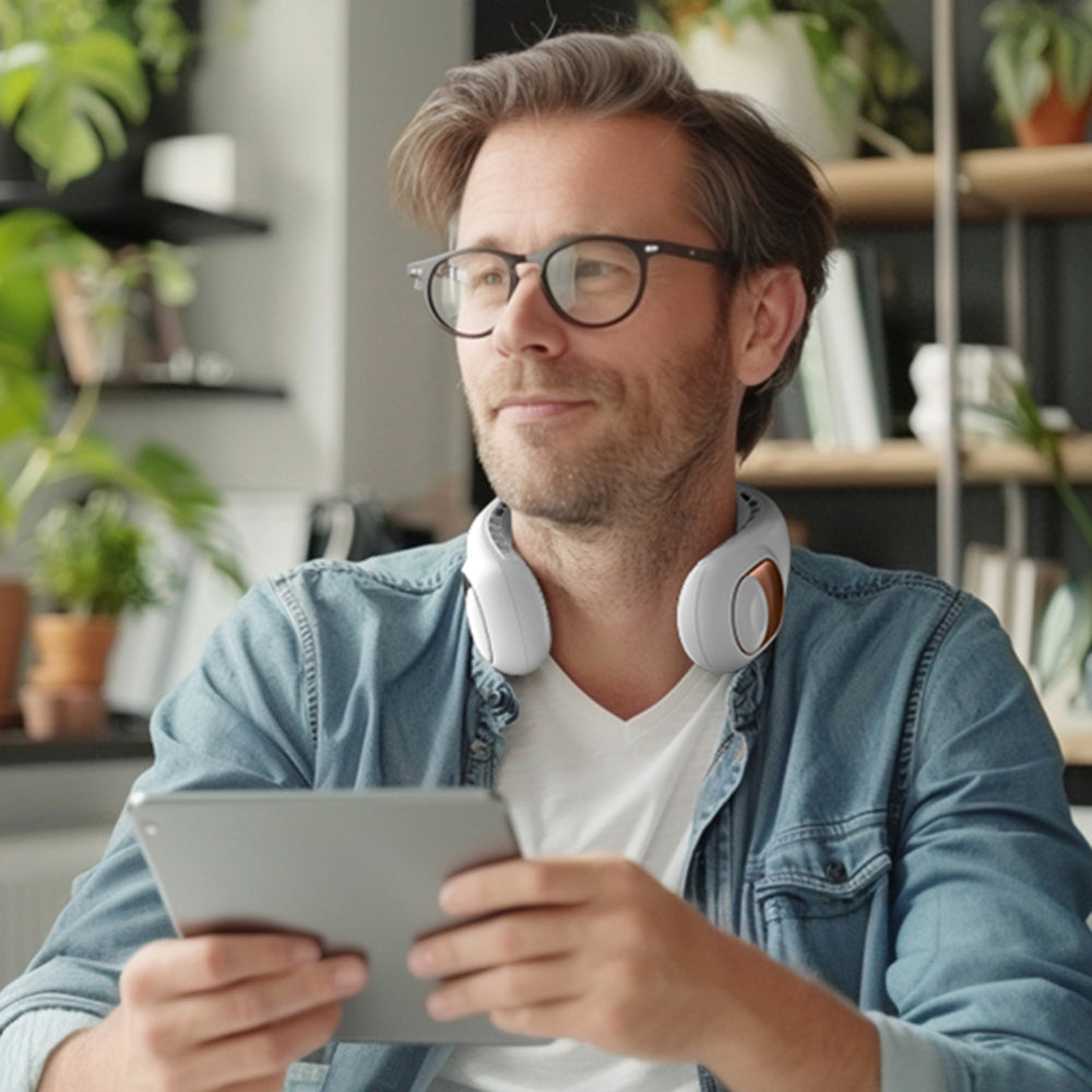 Bärbar fläkt Techsuit S9, Blå