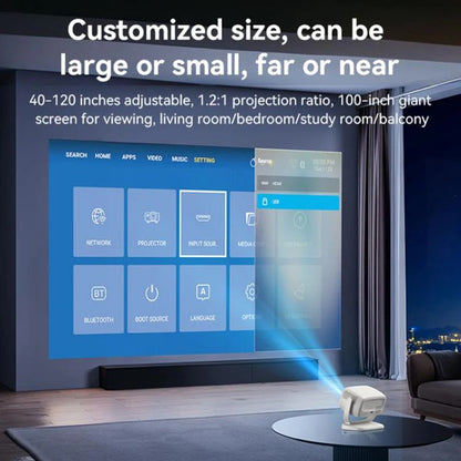 Projektor Yesido TV13, 720P, 190ANSI, Android 9.0, Vit