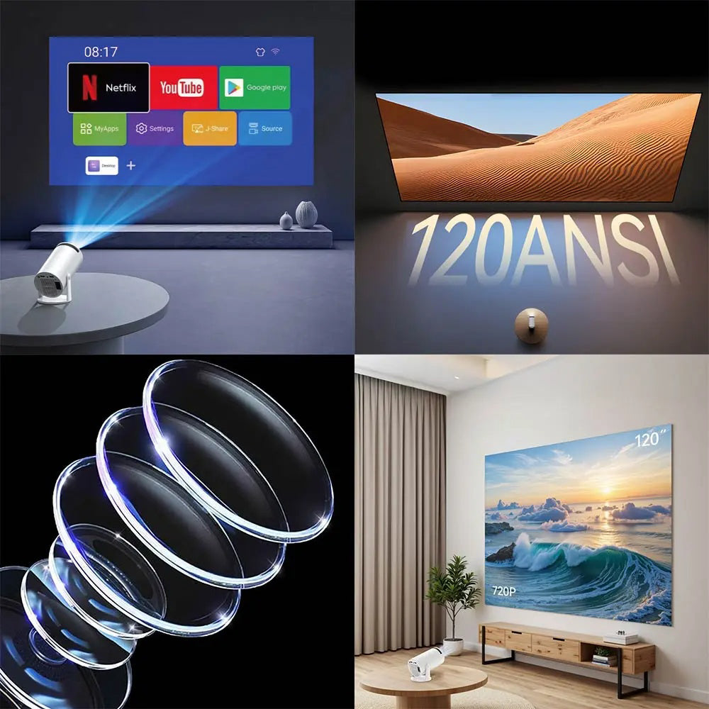 Videoprojektor Yesido TV14, 720P, 120ANSI, Vit